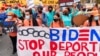 FILE - Supporters of immigration reform march while asking for a path to citizenship and an end to detentions and deportations, April 28, 2021, in Washington. 